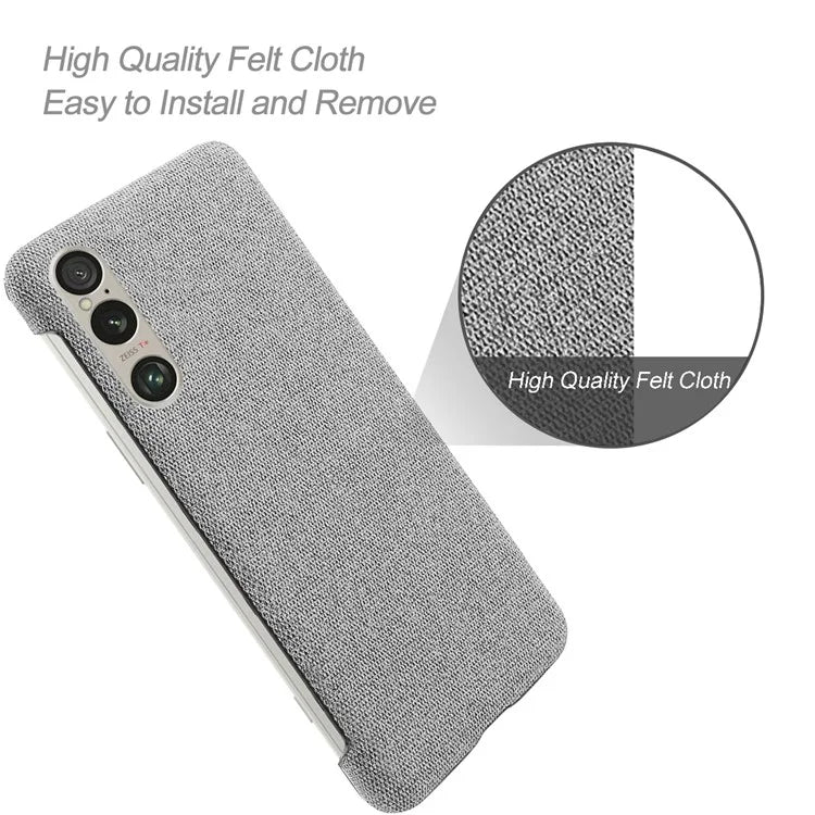 For Sony Xperia 1 VI Case Cloth+PC Protective Phone Cover
