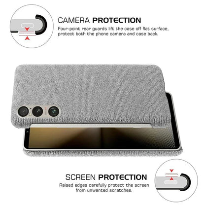 For Sony Xperia 1 VI Case Cloth+PC Protective Phone Cover
