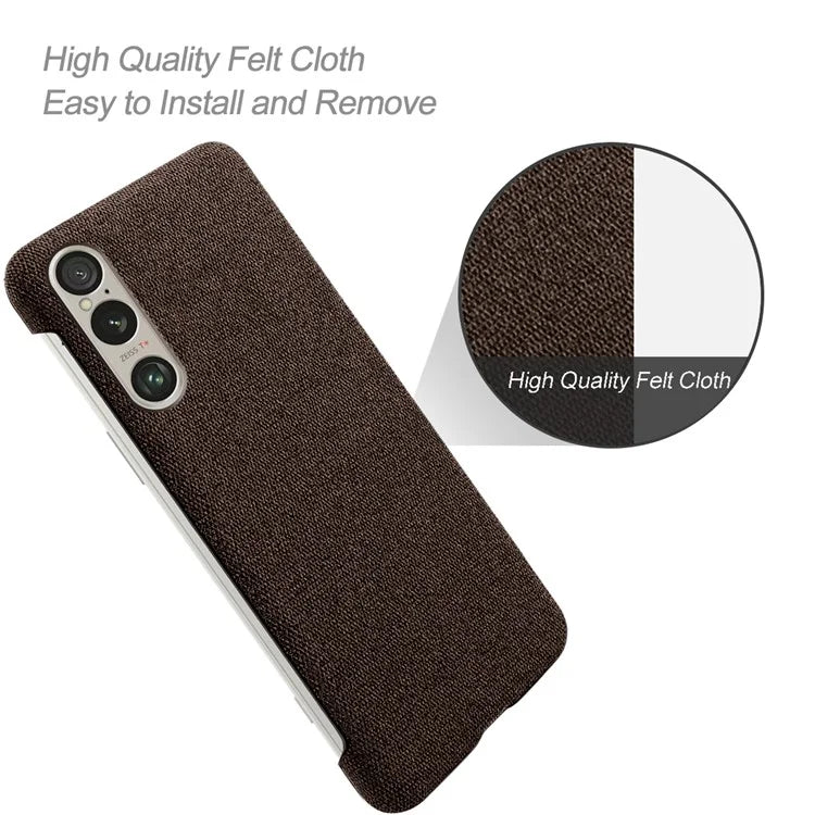 For Sony Xperia 1 VI Case Cloth+PC Protective Phone Cover