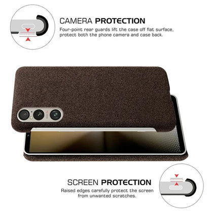 For Sony Xperia 1 VI Case Cloth+PC Protective Phone Cover