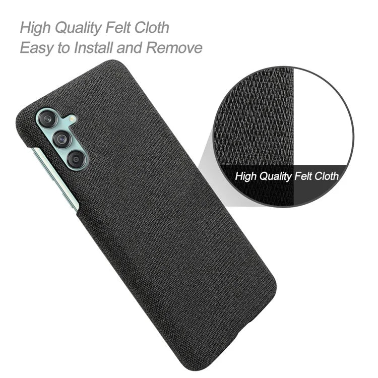 For Samsung Galaxy M55 5G / C55 5G / F55 5G Case Scratch-Proof Cloth+PC Phone Cover