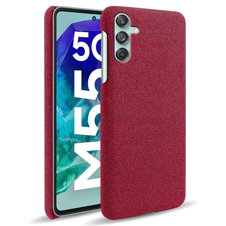 For Samsung Galaxy M55 5G / C55 5G / F55 5G Case Scratch-Proof Cloth+PC Phone Cover