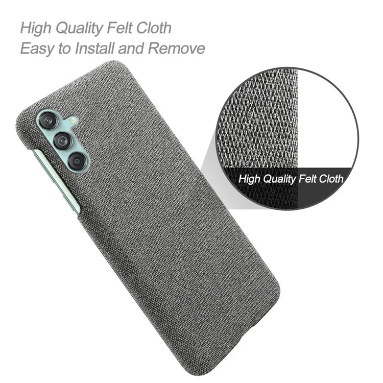 For Samsung Galaxy M55 5G / C55 5G / F55 5G Case Scratch-Proof Cloth+PC Phone Cover