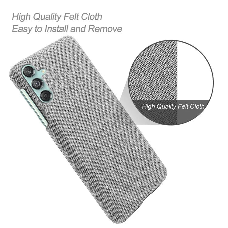 For Samsung Galaxy M55 5G / C55 5G / F55 5G Case Scratch-Proof Cloth+PC Phone Cover