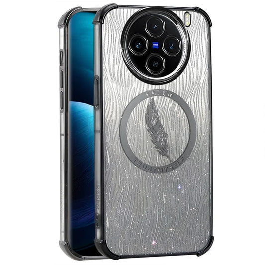 KADEM For vivo X100s 5G Case Electroplating Sparkling Glitter TPU Phone Cover