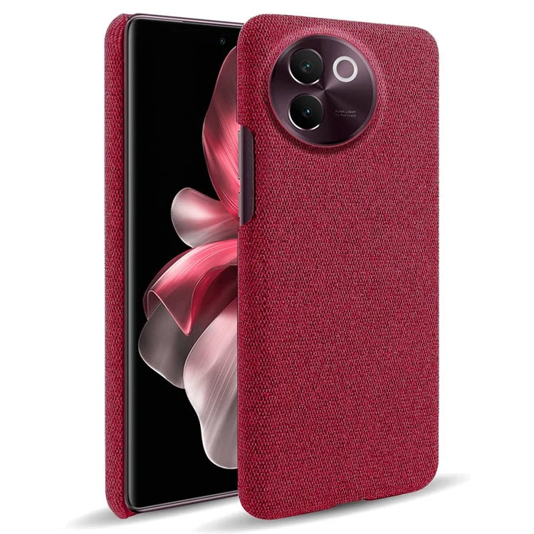 For vivo V30e 5G Case Anti-Drop Cloth Covered Hard PC Phone Cases
