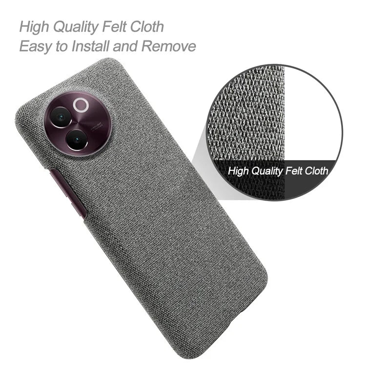 For vivo V30e 5G Case Anti-Drop Cloth Covered Hard PC Phone Cases