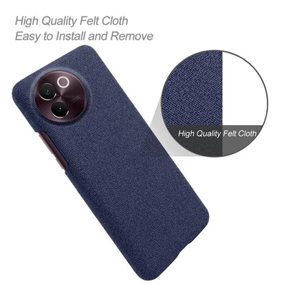 For vivo V30e 5G Case Anti-Drop Cloth Covered Hard PC Phone Cases
