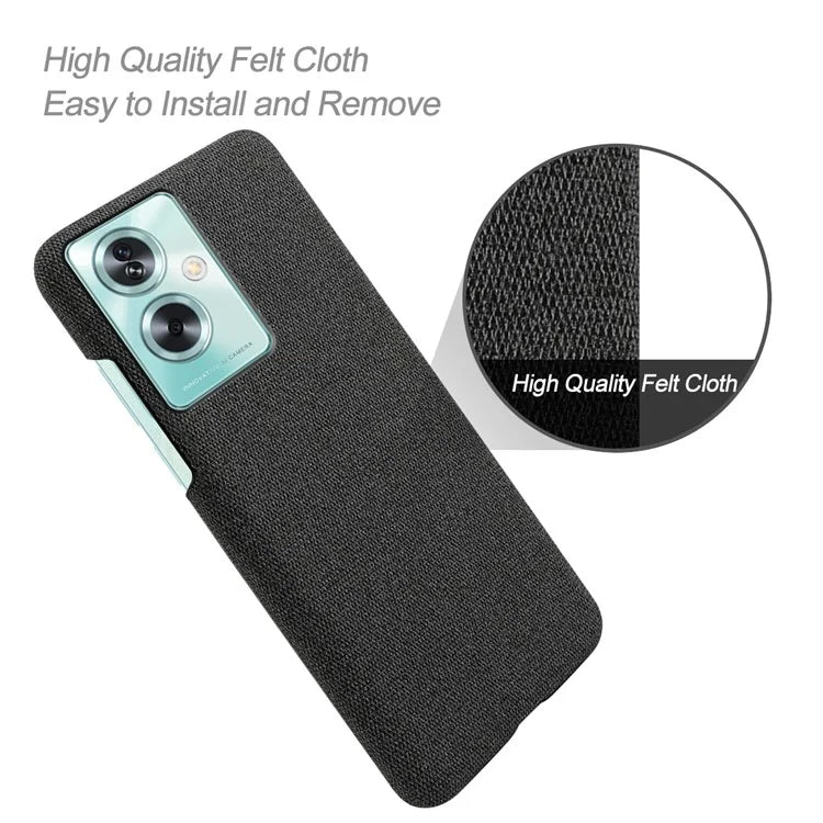 For Oppo A79 5G / A2 5G Case Drop Protection Cloth+PC Phone Shell