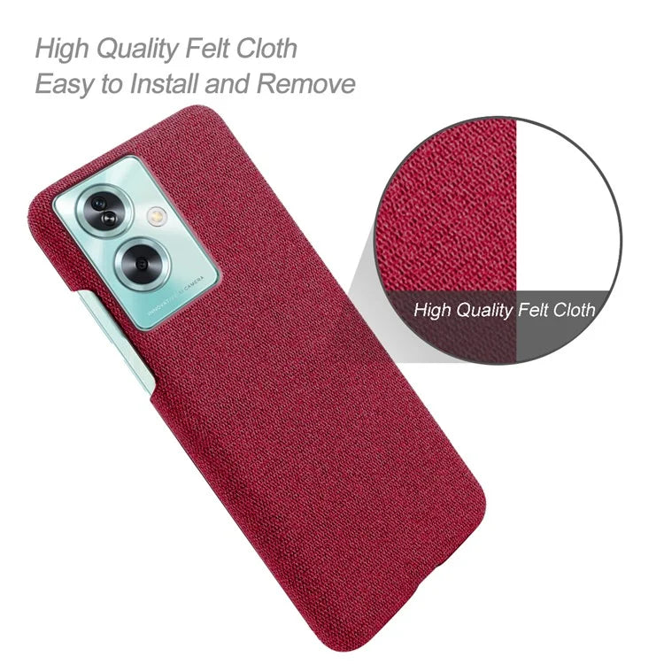 For Oppo A79 5G / A2 5G Case Drop Protection Cloth+PC Phone Shell