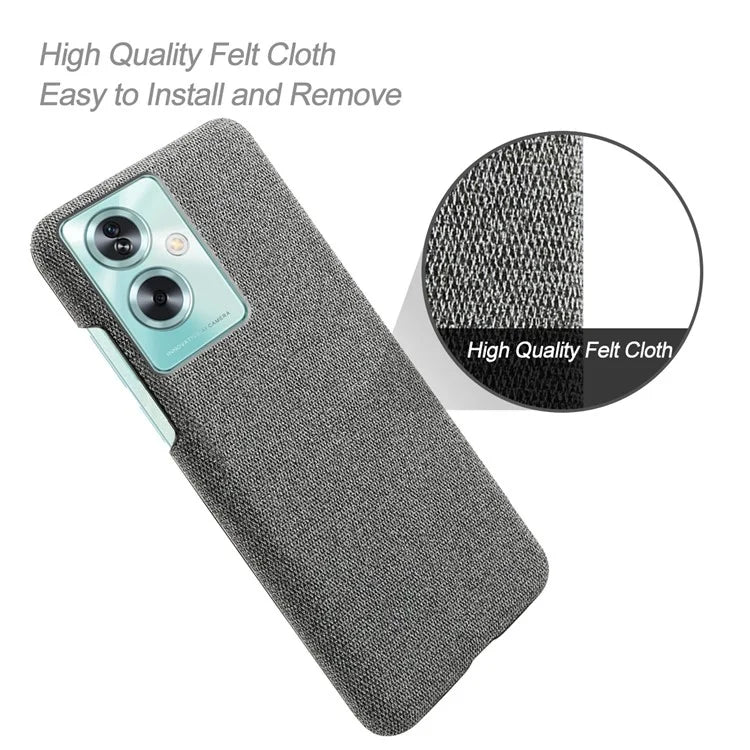 For Oppo A79 5G / A2 5G Case Drop Protection Cloth+PC Phone Shell