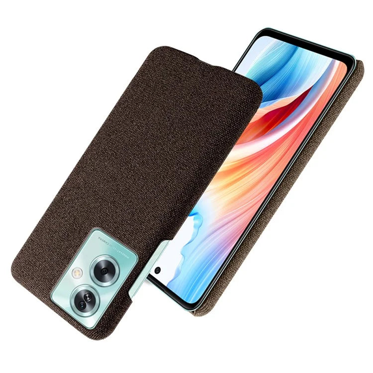 For Oppo A79 5G / A2 5G Case Drop Protection Cloth+PC Phone Shell