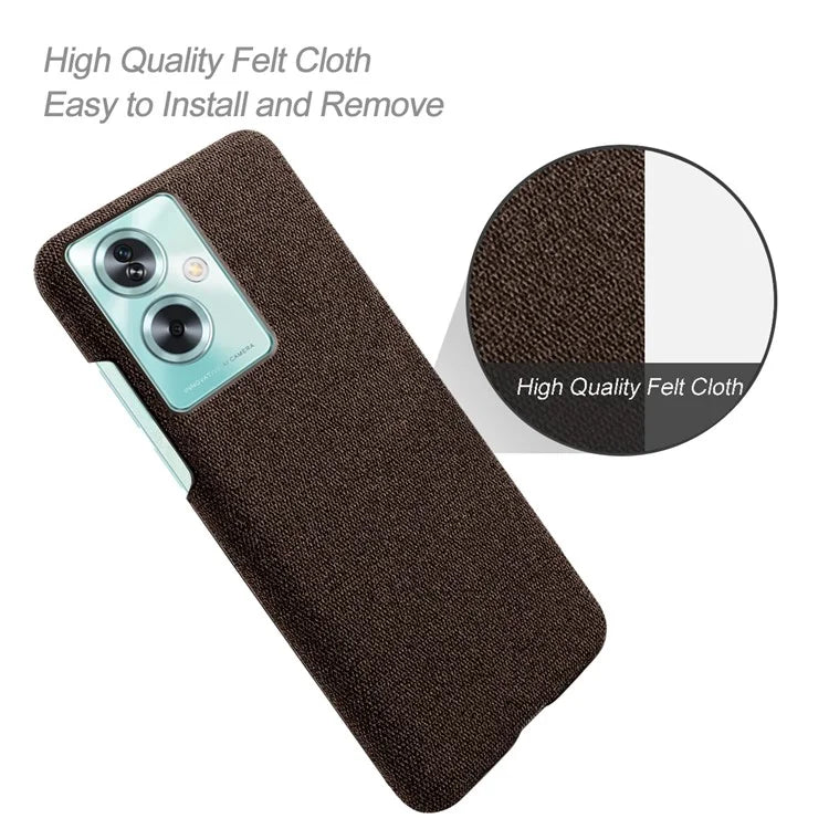 For Oppo A79 5G / A2 5G Case Drop Protection Cloth+PC Phone Shell