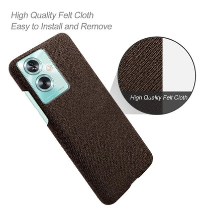 For Oppo A79 5G / A2 5G Case Drop Protection Cloth+PC Phone Shell