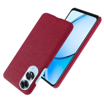 For Oppo A60 4G Case Cloth + PC Phone Cover Drop Shockproof Protection