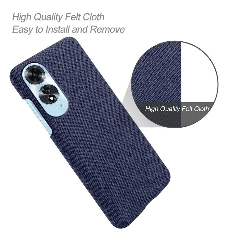 For Oppo A60 4G Case Cloth + PC Phone Cover Drop Shockproof Protection