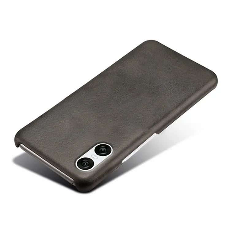 For Sony Xperia 10 VI Case Anti-Scratch Leather + PC Phone Cover Calf Texture