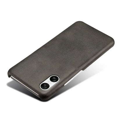 For Sony Xperia 10 VI Case Anti-Scratch Leather + PC Phone Cover Calf Texture