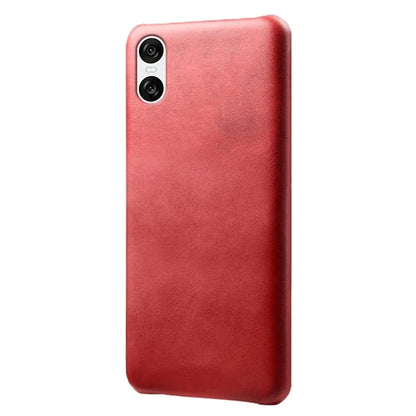 For Sony Xperia 10 VI Case Anti-Scratch Leather + PC Phone Cover Calf Texture