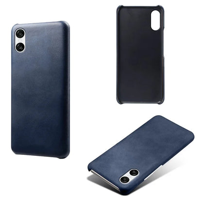 For Sony Xperia 10 VI Case Anti-Scratch Leather + PC Phone Cover Calf Texture