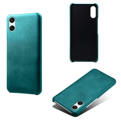 For Sony Xperia 10 VI Case Anti-Scratch Leather + PC Phone Cover Calf Texture