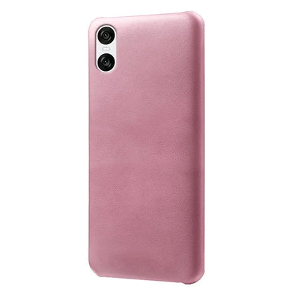 For Sony Xperia 10 VI Case Anti-Scratch Leather + PC Phone Cover Calf Texture