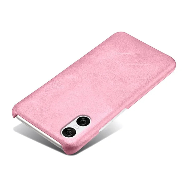 For Sony Xperia 10 VI Case Anti-Scratch Leather + PC Phone Cover Calf Texture