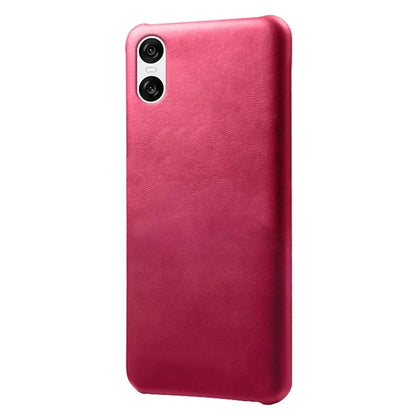 For Sony Xperia 10 VI Case Anti-Scratch Leather + PC Phone Cover Calf Texture