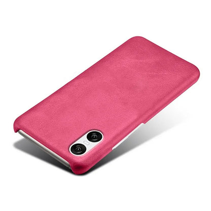 For Sony Xperia 10 VI Case Anti-Scratch Leather + PC Phone Cover Calf Texture