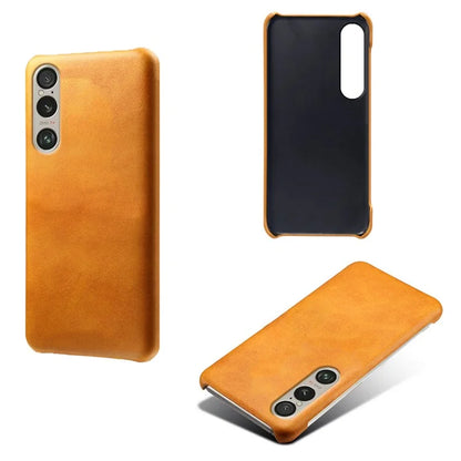 For Sony Xperia 1 VI Cases Calf Texture Leather + PC Cell Phone Cover