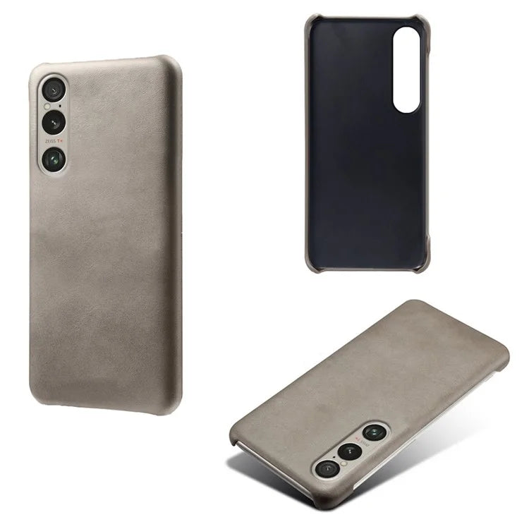 For Sony Xperia 1 VI Cases Calf Texture Leather + PC Cell Phone Cover