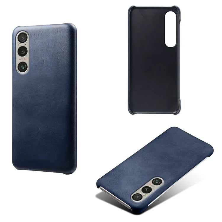 For Sony Xperia 1 VI Cases Calf Texture Leather + PC Cell Phone Cover