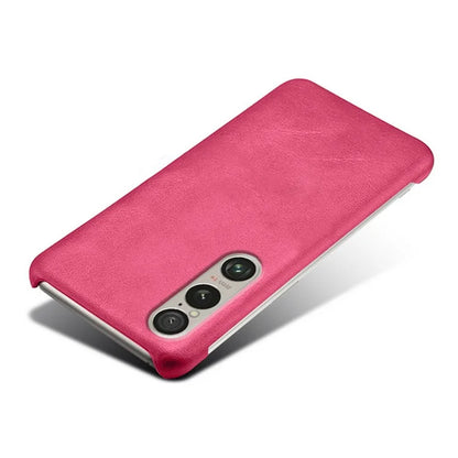 For Sony Xperia 1 VI Cases Calf Texture Leather + PC Cell Phone Cover