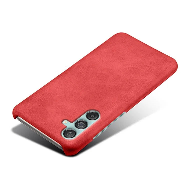For Samsung Galaxy M55 5G / C55 5G / F55 5G Case PU Leather + Hard PC Phone Cover Calf Texture