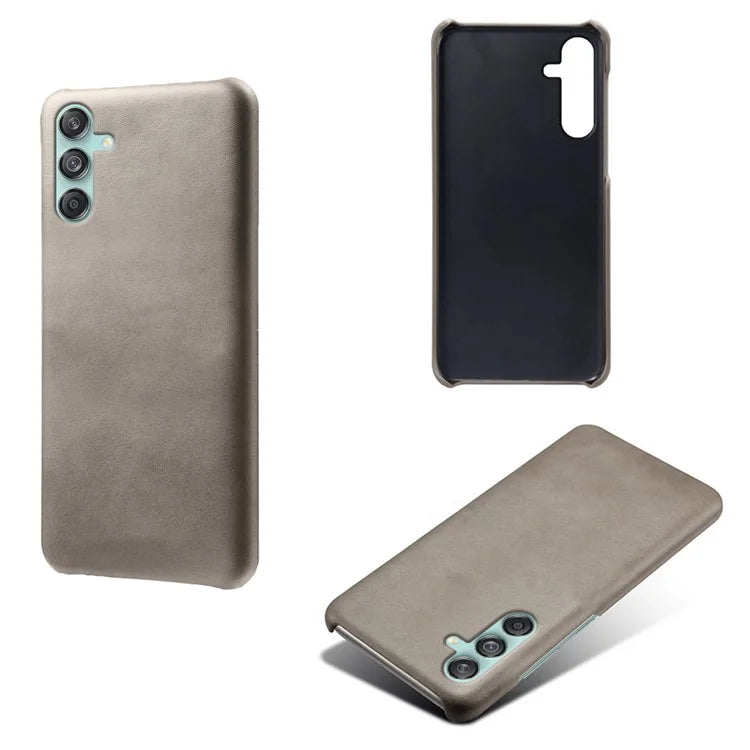 For Samsung Galaxy M55 5G / C55 5G / F55 5G Case PU Leather + Hard PC Phone Cover Calf Texture