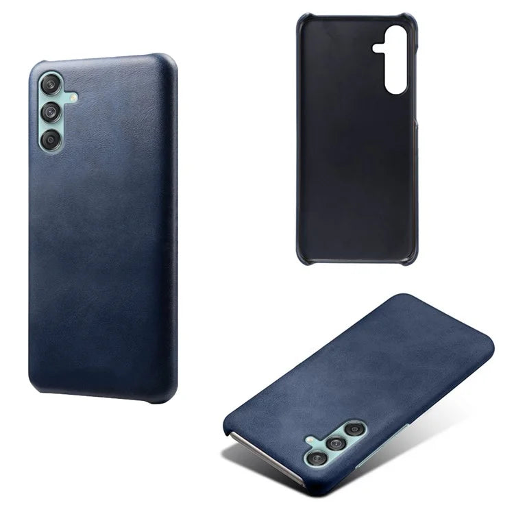 For Samsung Galaxy M55 5G / C55 5G / F55 5G Case PU Leather + Hard PC Phone Cover Calf Texture