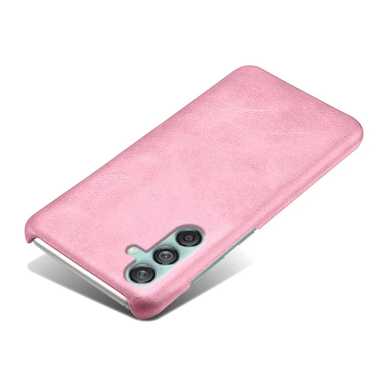 For Samsung Galaxy M55 5G / C55 5G / F55 5G Case PU Leather + Hard PC Phone Cover Calf Texture