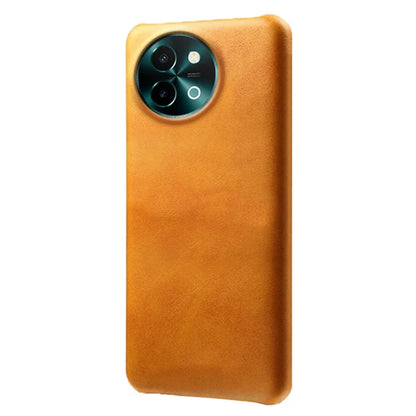 For vivo Y38 5G Cases Calf Texture Leather Hard PC Phone Cover