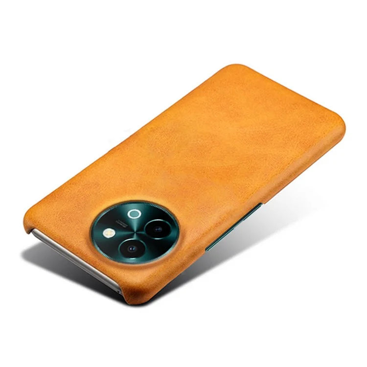For vivo Y38 5G Cases Calf Texture Leather Hard PC Phone Cover