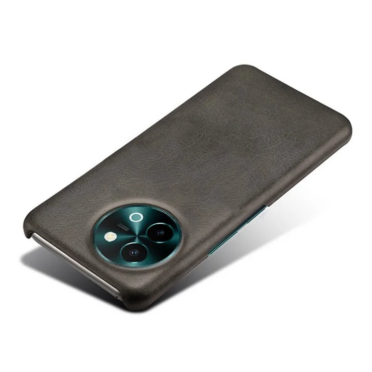 For vivo Y38 5G Cases Calf Texture Leather Hard PC Phone Cover