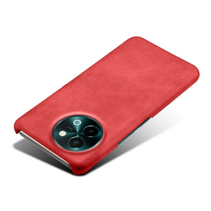 For vivo Y38 5G Cases Calf Texture Leather Hard PC Phone Cover