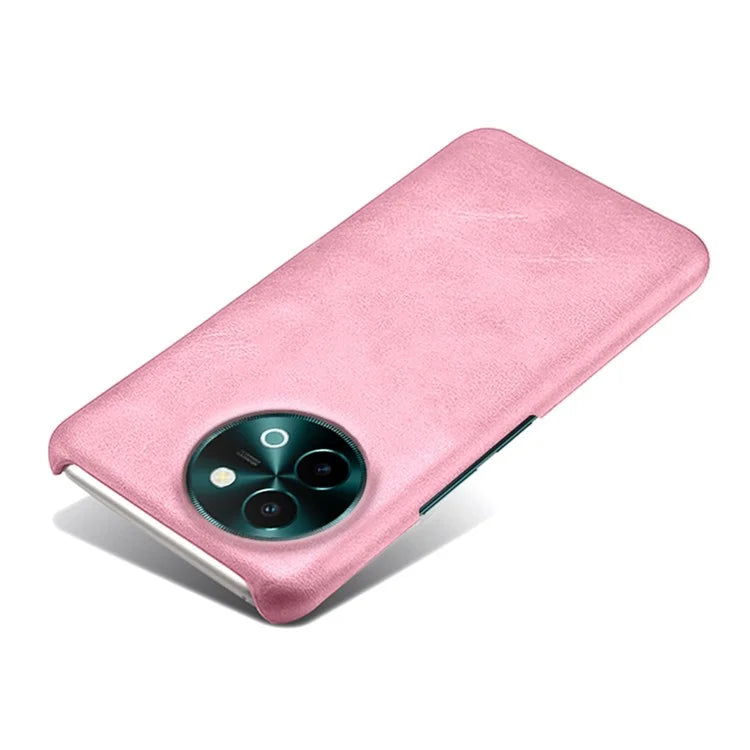 For vivo Y38 5G Cases Calf Texture Leather Hard PC Phone Cover