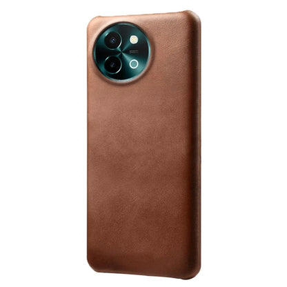 For vivo Y38 5G Cases Calf Texture Leather Hard PC Phone Cover