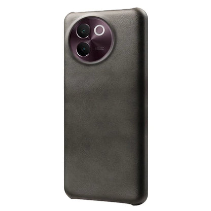 For vivo V30e 5G Case Leather Coated PC Protective Phone Cover Calf Texture