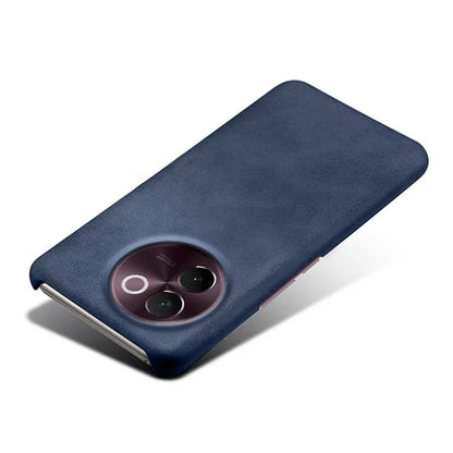 For vivo V30e 5G Case Leather Coated PC Protective Phone Cover Calf Texture