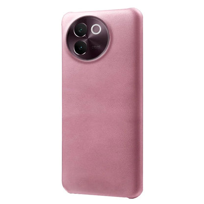 For vivo V30e 5G Case Leather Coated PC Protective Phone Cover Calf Texture