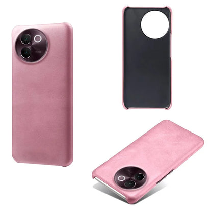 For vivo V30e 5G Case Leather Coated PC Protective Phone Cover Calf Texture
