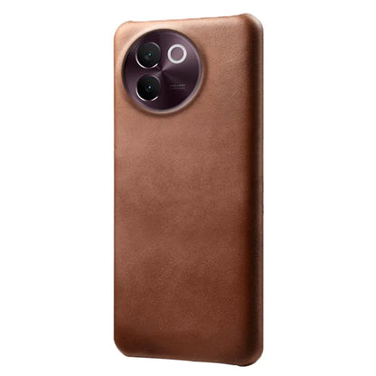 For vivo V30e 5G Case Leather Coated PC Protective Phone Cover Calf Texture