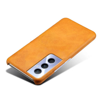 For Realme C65 4G Cases Anti-Drop Leather + PC Phone Cover Calf Texture