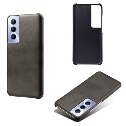 For Realme C65 4G Cases Anti-Drop Leather + PC Phone Cover Calf Texture